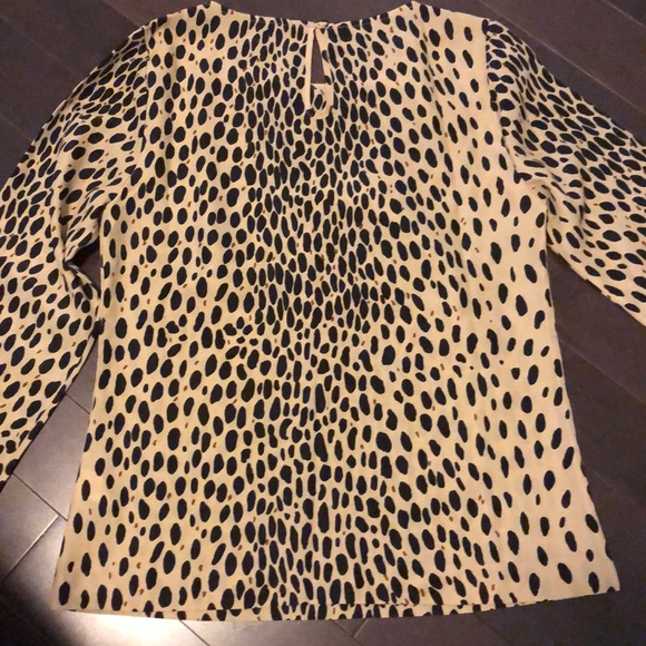 JCrew Cheetah Blouse - Picture 6 of 10